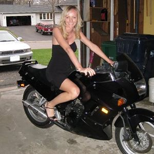 my girl and HER bike