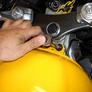 Remove Front Fuel Tank Bolts