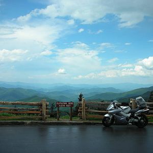 On top of Mount Mitchell