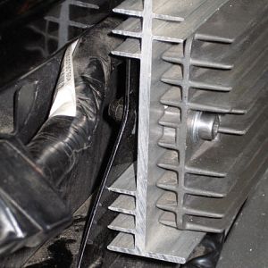 Front view heat sink