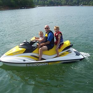 Mike, Jay, and Cole on SeaDoo - Lake Hartwell