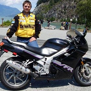 My 92 VFR 750 at Porteau Cove near Squamish, BC