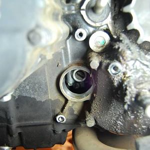 water pump removed