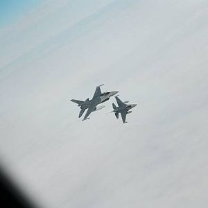A-A shots from a KDC-10 above Canada