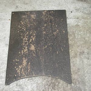 Mudflap rearward