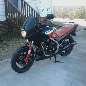NEW BIKE!!!! 86 VF500   worth $500????