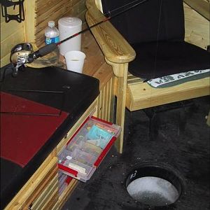 Now this is ice fishing!