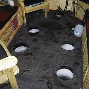 Now this is ice fishing!