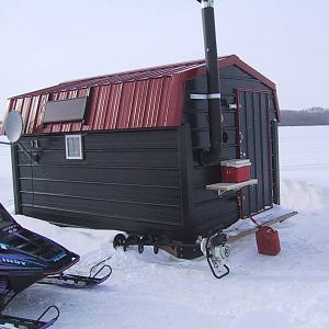 Now this is ice fishing!