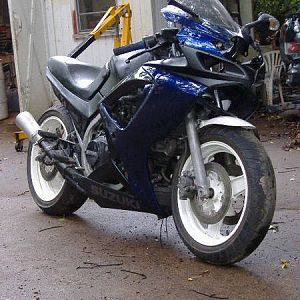 old bike new plastics another front view