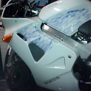1998 VFR New paint job TANK FLAMES