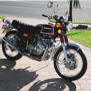 The 1972 CB350-4 I rebuilt about 10 years ago