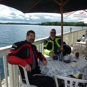 Lunch at Rockport, on the St. Lawrence River
