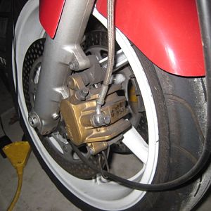 F3 forks, 92 brakes on Gen2 on the wheel