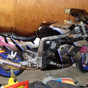 92 GSXR before the paint went on
