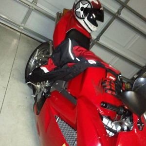 2004 VFR800 with StainTune Exhaust and my Gear