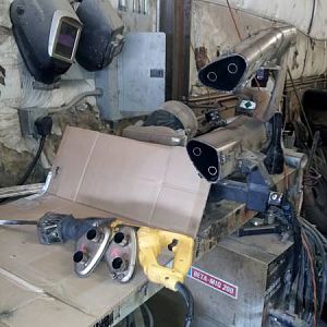 2002 VFR exhaust gutting!