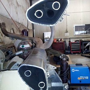 2002 VFR exhaust gutting!