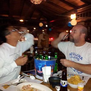 Tequila shots with Long