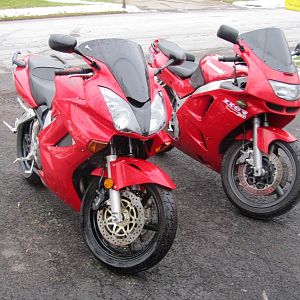My first VFR - old bike on right