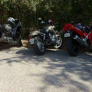 97 vfr with a 2005 cbr1000rr rear exhaust custom seat