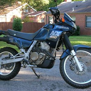 Past project, 87 Honda NX650, bought for $750, solf for $2500