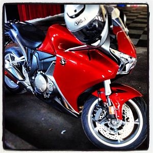 In the garage.