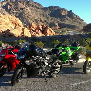 2000 VFR800 Lake Mead recreation area near Las Vegas