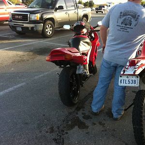 97 vfr with 2005 cbr 1000rr under tail exhaust part 2