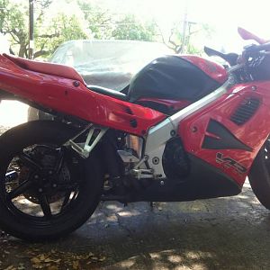 97 vfr with 2005 cbr 1000rr under tail exhaust part 2.2