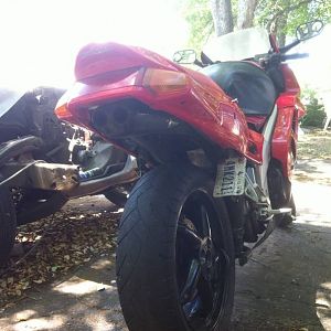 97 vfr with 2005 cbr 1000rr under tail exhaust part 2.2