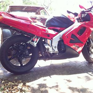 97 vfr with 2005 cbr 1000rr under tail exhaust part 2.2