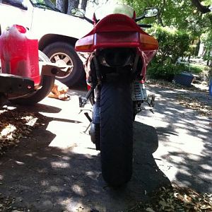 97 vfr with 2005 cbr 1000rr under tail exhaust part 2.2