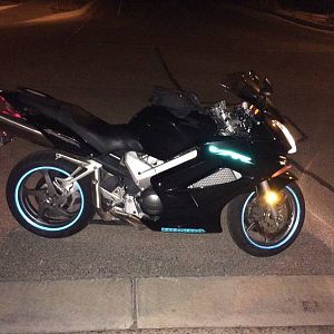 My 2006 with custom reflective decals.