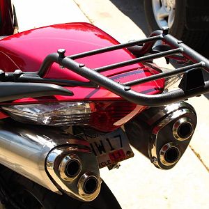 Competition Werkes Fender Eliminator, Five Star Top Rack - 2007 Honda VFR80