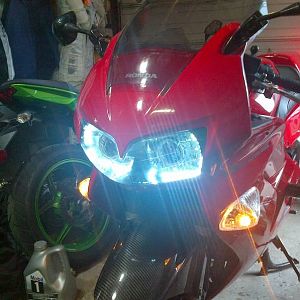 Changed out the blue led's for white
