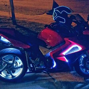 04 vfr interceptor led lights with lightmode helmet