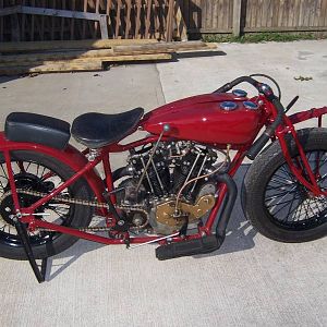 My 1929 Indian 101 Scout, Crocker racing over-head valve