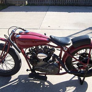 My 1929 Indian 101 Scout, Crocker racing over-head valve