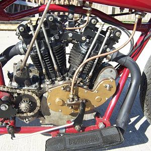 My 1929 Indian 101 Scout, Crocker racing over-head valve