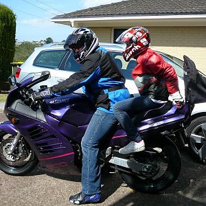 My daughter's first ride