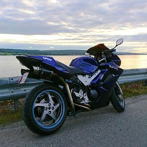Evening ride on the "Blue"